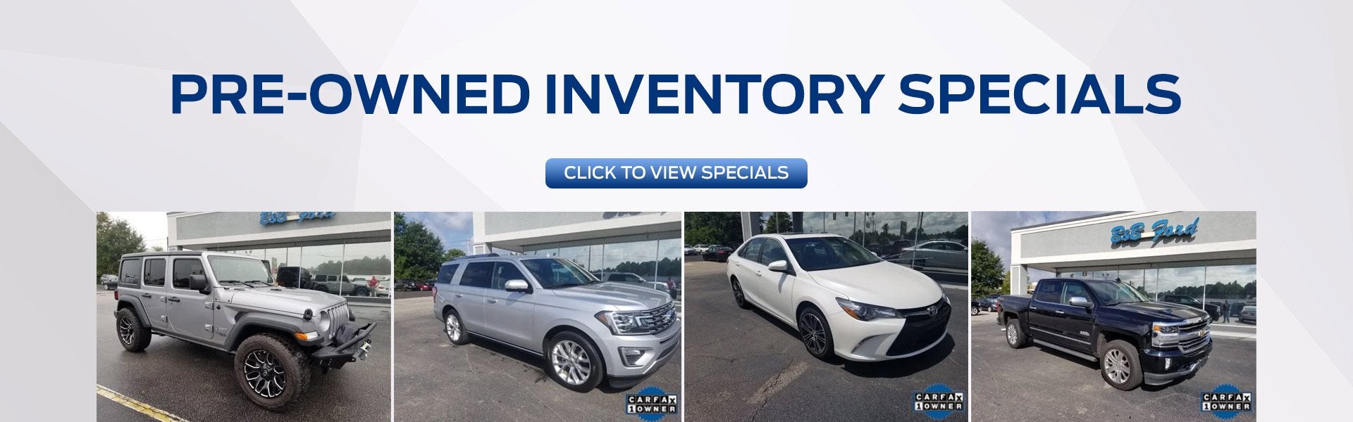 Pre-owned inventory Specials