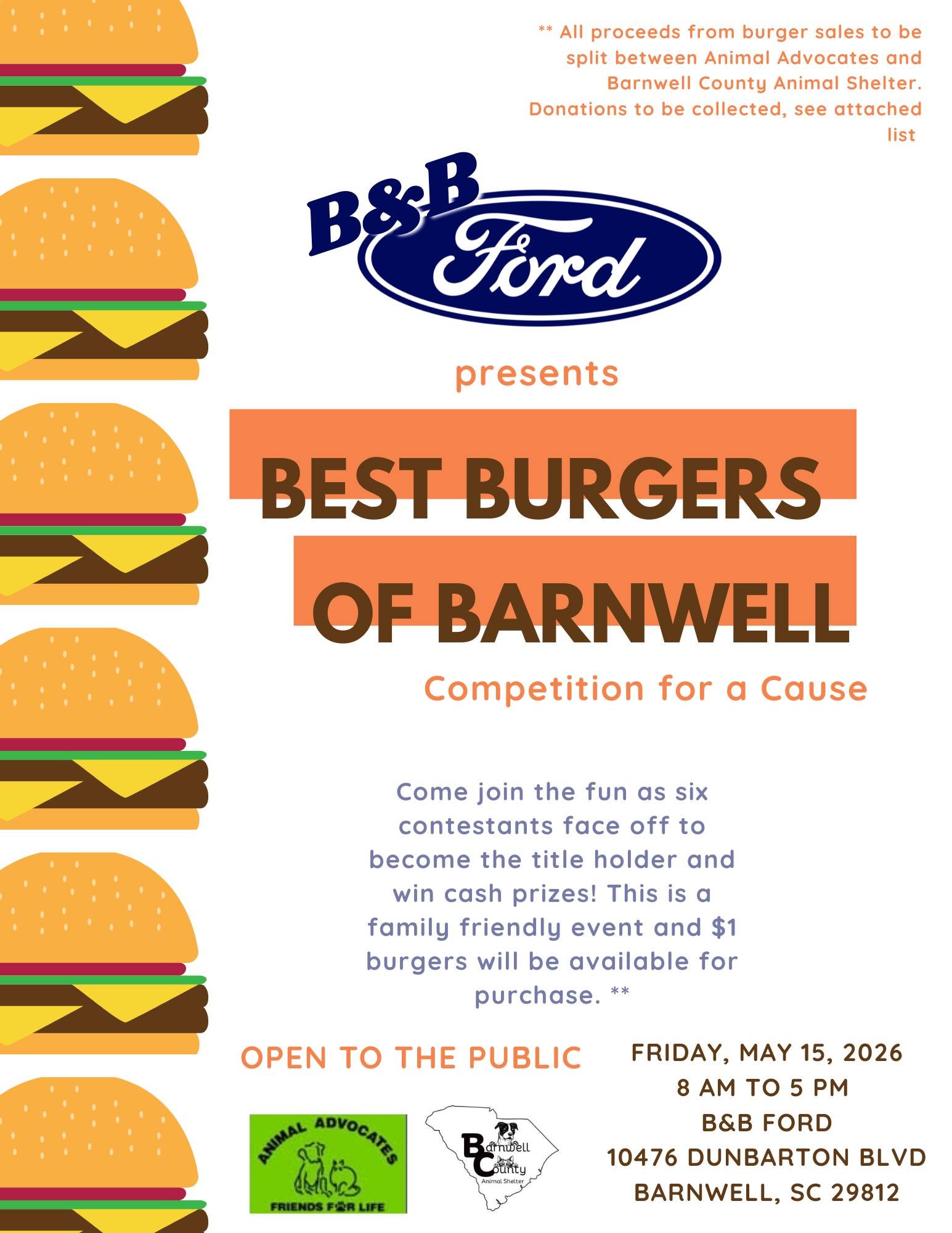 Best burgers of Barnwell